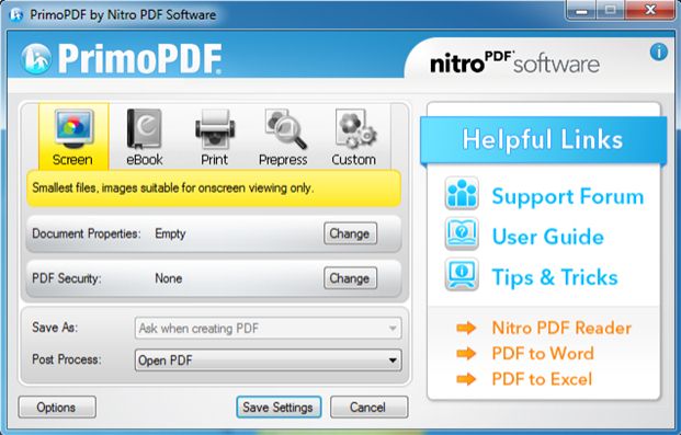 Primo pdf printer freeware